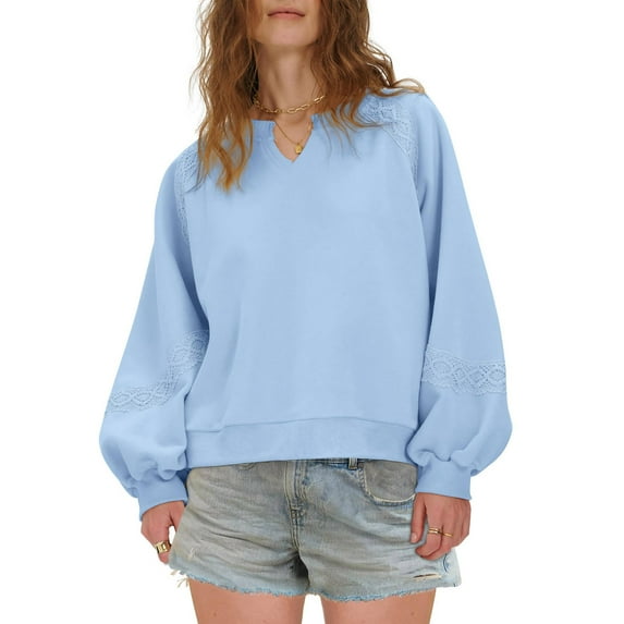 Xcmzpl Women's Sweatshirts Plus Size Solid Color V Neck Sweatshirt Athletic Pullover Tops Work Long Sleeve Shirts Winter Fashion