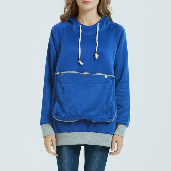 Xcmzpl Womens Hoodies Basic Solid Color Hooded Sweatshirt Athletic Sweater Tops Work Long Sleeve Blouses Fall Clothes