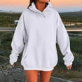 thumbnail image 1 of Xcmzpl Womens Hoodies Basic Solid Color Hooded Sweatshirt Oversized Pullover Tops Tunic Long Sleeve Shirts Fall Clothes, 1 of 5