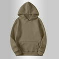 thumbnail image 1 of Xcmzpl Womens Hoodies Plus Size Solid Color Hooded Sweatshirt Oversized Sweater Tops Soft Long Sleeve T-shirts Early Fall Fashion, 1 of 8