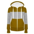 thumbnail image 1 of Xcmzpl Womens Zip Up Hoodies Loose Fit Striped Graphic Hooded Sweatshirt Athletic Pullover Tops Soft Long Sleeve Blouses Fall Fashion, 1 of 2