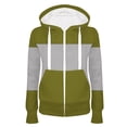 thumbnail image 1 of Xcmzpl Womens Zip Up Hoodies Loose Fit Striped Graphic Hooded Sweatshirt Athletic Pullover Tops Soft Long Sleeve Blouses Fall Fashion, 1 of 2