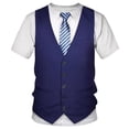 thumbnail image 1 of Xcmzpl Wourkoput Tops for Men Short Sleeve Crew Neck Graphic Tees Casual Print Color Block Shirts Big and Tall Loose Fit Going Out T Shirts, 1 of 4