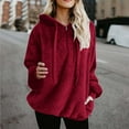 thumbnail image 1 of Xcmzpl Zip Up Fleece Hoodies for Women Cute Solid Color Hooded Sweatshirt Athletic Pullover Tops Comfort Long Sleeve Blouses Early Fall Fashion, 1 of 6