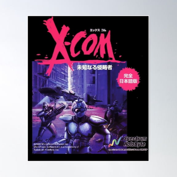 Xcom Ufo Defense Japanese Ver Poster Wall Art, Modern Wall Decor For Living Room Bedroom, 12x18 UNFRAMED
