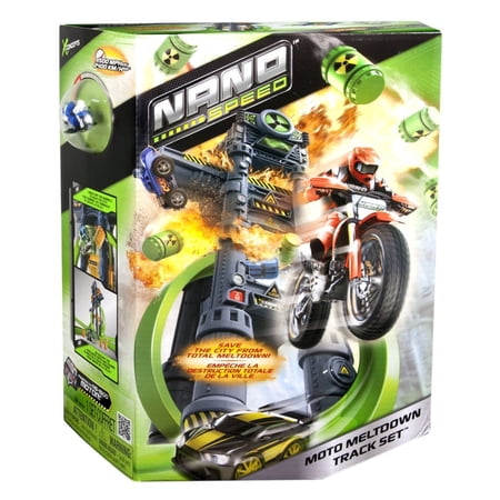 Xconcepts Nano Speed Moto Meltdown Race Track Set with Micro Super Bike