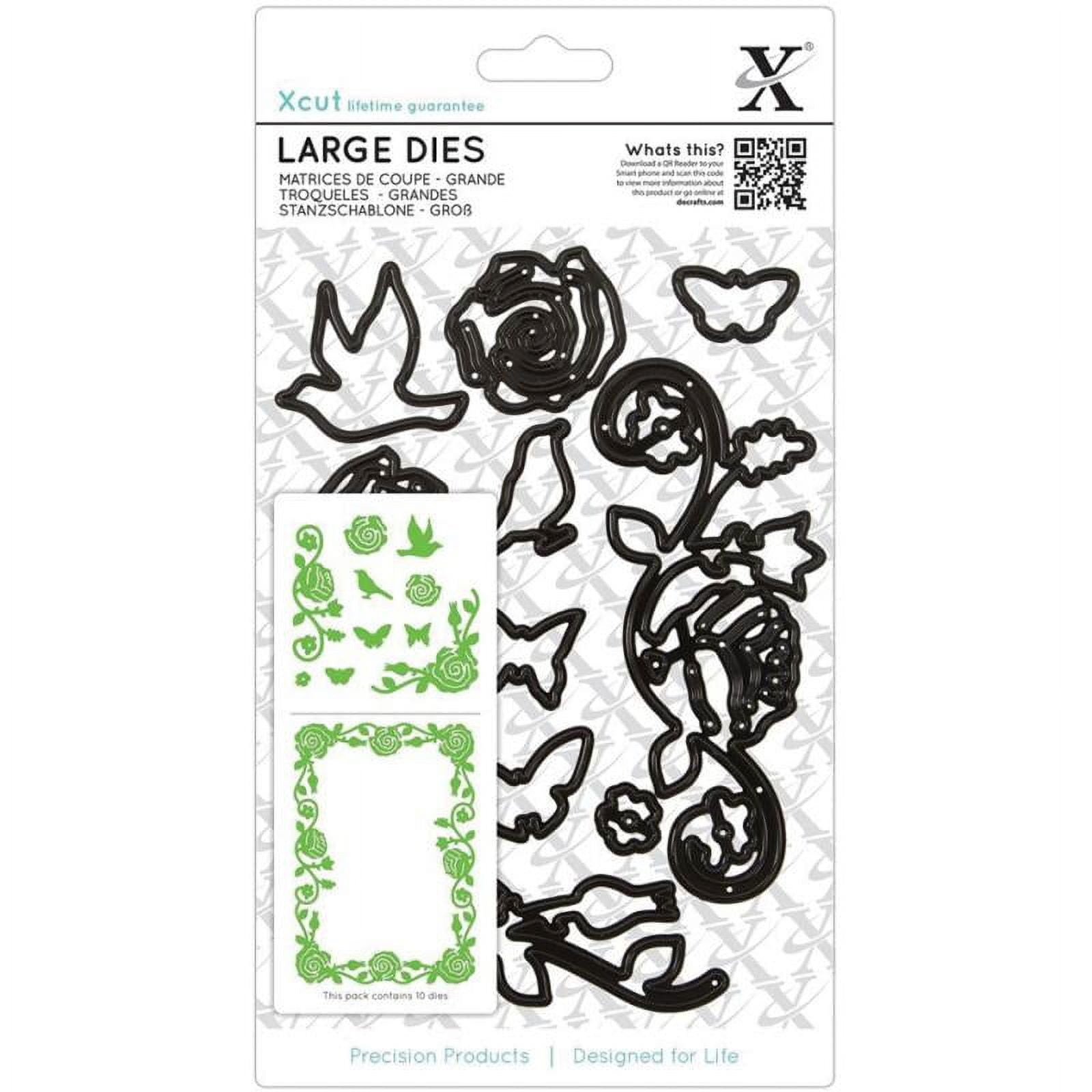 Docrafts Xcut Large Decorative Dies - Tags & Bookplates Set Of 10 Dies For Die Cutting Machines
