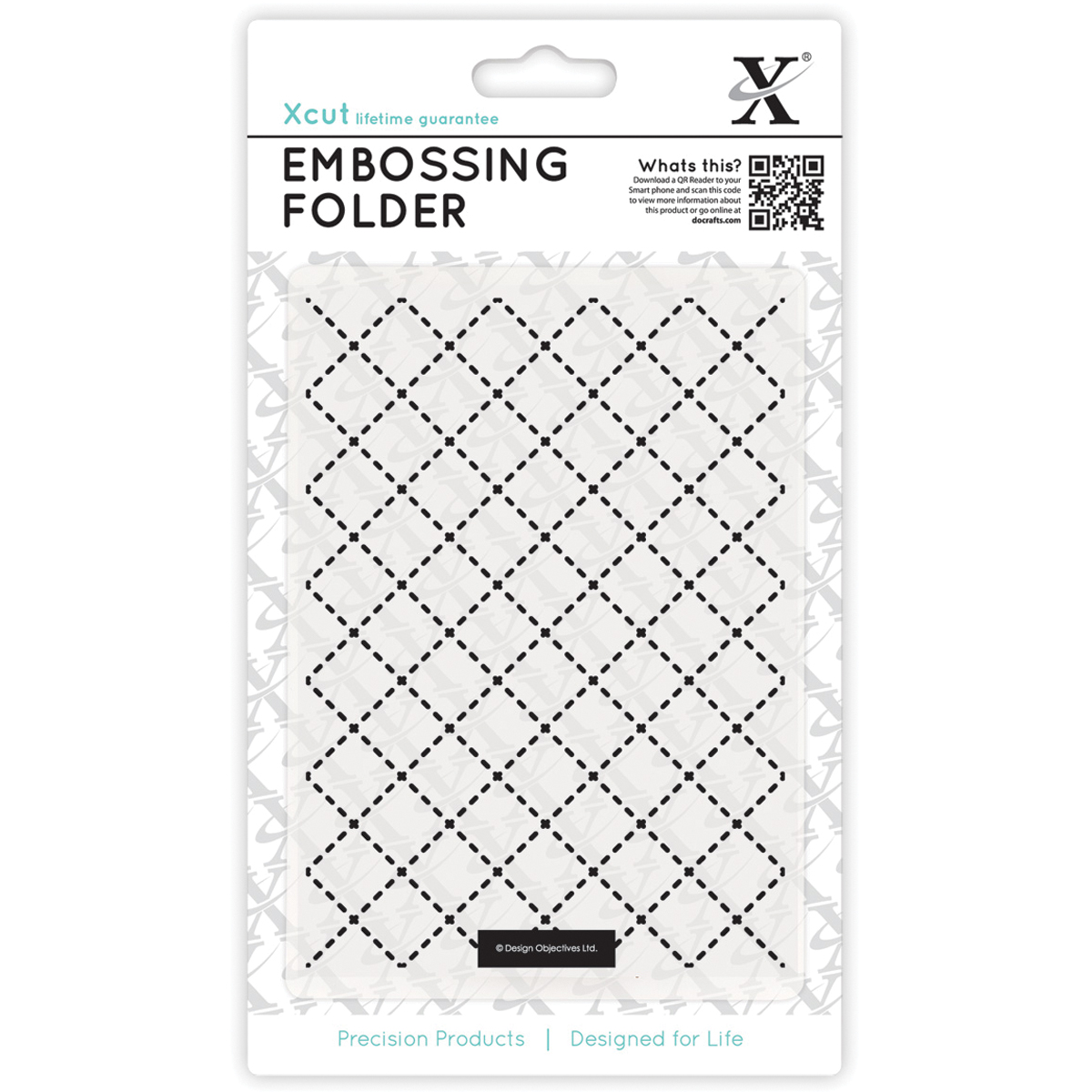 Xcut Universal A6 Embossing FolderQuilting, Pk 3, Xcut