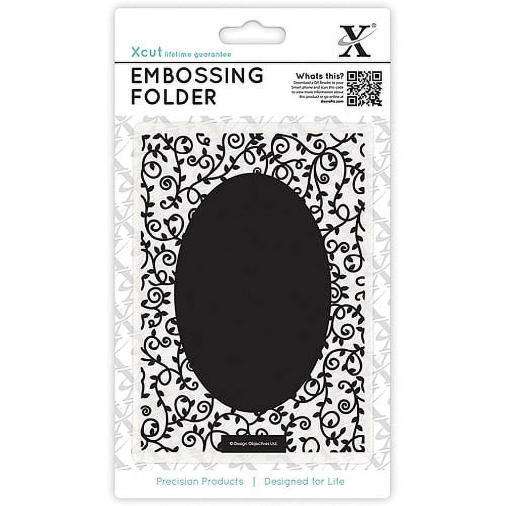 Xcut Universal A6 Embossing Folder, Swirls