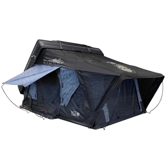 XD Everest 4 - Cantilever Aluminum Roof Top Tent, 4 Person, Grey Body & Black Rainfly
