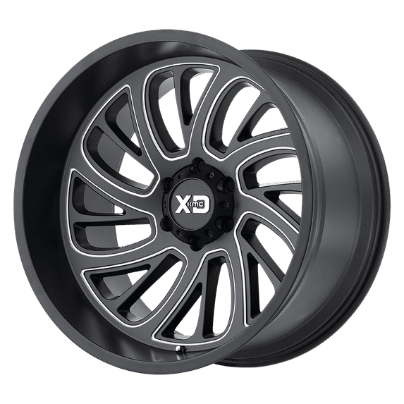Xd Xd826 Surge 20X10 8X170 -24Et 125.5Cb Satin Black Milled Wheel