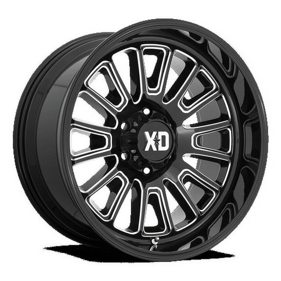 Xd Xd864 Rover 20X9 8X165.1 0Et 125.1Cb Gloss Black Milled Wheel