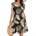 thumbnail image 1 of Xdegoge My Account History Summer Dresses for Women 2025 Casual Mini Short Sleeve A-Line Dress Flowy Floral Boho Vocation Beach Sundress with Pockets Blusas De Mujer En Oferta Flash, 1 of 8