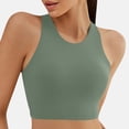 thumbnail image 1 of Xdegoge Bikini Tops for Women Two Piece High Neck Athletic Bathing Suits Crop Tank Top Full Coverage Tummy Control Summer Resort Vacation Beachwear, 1 of 9