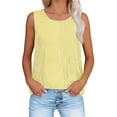 thumbnail image 1 of Xdegoge Blouse Tank Tops for Women Sleeveless Crewneck Casual Dressy Work Office Wear Loose Fit Vertical Striped Print Design Soft Stretchy Lightweight Summer Spring Tops, 1 of 8