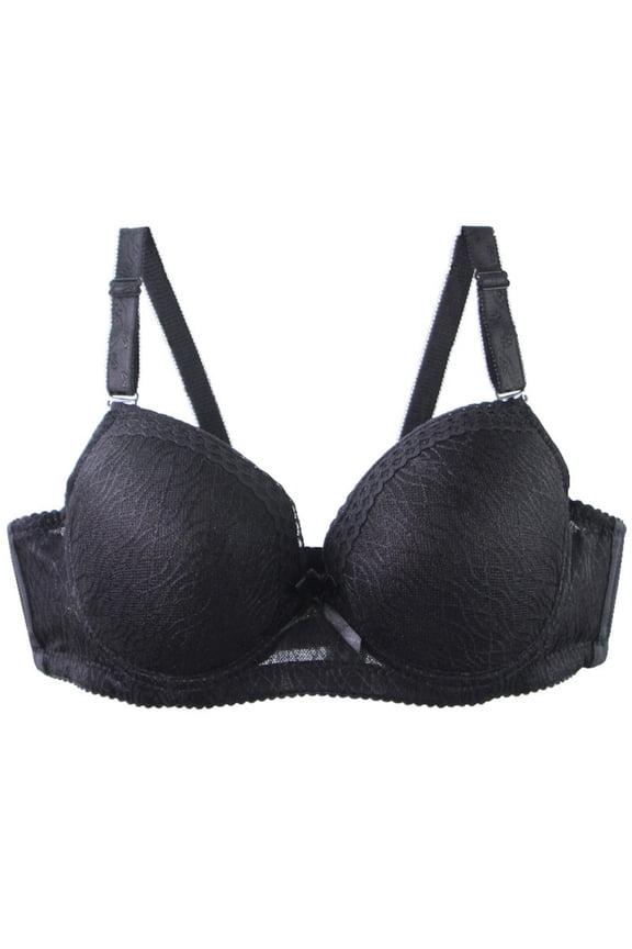 Bralettes for Women Lace Steel Wire Floral Bra Exquisite Embroidery Push-Up Bralette Breathable Soft Elegant Everyday Wear for All-Day Comfort & Feminine Style with Adjustable Straps