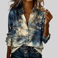 thumbnail image 1 of Xdegoge Button Down Shirts for Women V Neck Long Sleeve Casual Work office Wear Loose Fit Zebra Animal Print Lightweight Breathable Spring Summer Tops, 1 of 5