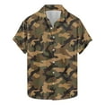 thumbnail image 1 of Xdegoge Camo Shirts for Men Button Up Short Sleeve Summer Hawaiian Vacation Collared Shirt Casual Hunting Lightweight Camouflage Graphic Tee Shirt Outdoor Hiking Camping Fishing Shirt Flash, 1 of 5