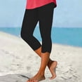 thumbnail image 1 of Xdegoge Capri Leggings for Women High Waisted Stretchy Athletic Yoga Cropped Pants Soft Running Workout Casual Summer Lounge Bottoms, 1 of 6