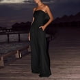 thumbnail image 1 of Xdegoge Casual Jumpsuits for Women Sleeveless Bandeau Jumpsuit Lightweight Breathable Wide Leg Jumpsuit Causal Tailored Solid Color Jumpsuit Trendy 2026 Summer Outfits, 1 of 7