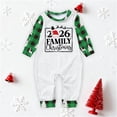 thumbnail image 1 of Xdegoge Christmas Pajamas for Family Matching 2 Piece Sets Plaid Raglan Long Sleeve Tops and Pants Xmas Graphic Holiday Party Outfits Men and Women Matching Christmas Pajamas, 1 of 3