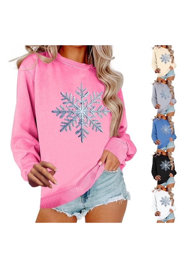 Christmas Sweaters for Women 2025 Holiday Party Xmas Tree Sweatshirts Loose Fit Merry Funny Shirts Winter Vintage Cute Ugly Sweaters Crewneck Family Long Sleeve Tops
