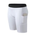 thumbnail image 1 of Xdegoge Compression Shorts for Men Athletic Base Layer Underwear with Side Pockets Elastic Waist Quick Dry Workout Activewear for Running Gym Training Cycling, 1 of 4