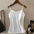 thumbnail image 1 of Xdegoge Cute Tank Tops for Women Silk Satin Camisole Sleeveless Spaghetti Strap Cami Summer Lightweight Breathable Cozy Streewear, 1 of 5