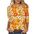 thumbnail image 1 of Xdegoge Dia De Los Muertos Shirt Women Day of The Dead Shirts Mexico Skeleton 3/4 Sleeve Tops Plus Size Mexican Skull Tequila T Shirt Vintage Holiday Party Blouses Tequila Costume Crew Neck Tshirts, 1 of 6
