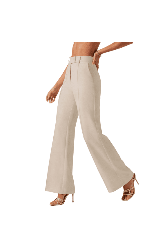 Dress Pants for Women High Waisted Straight Leg Work Trousers Front Seam Office Wear Casual Slim Fit Bottoms Elegant Business Suit Pants