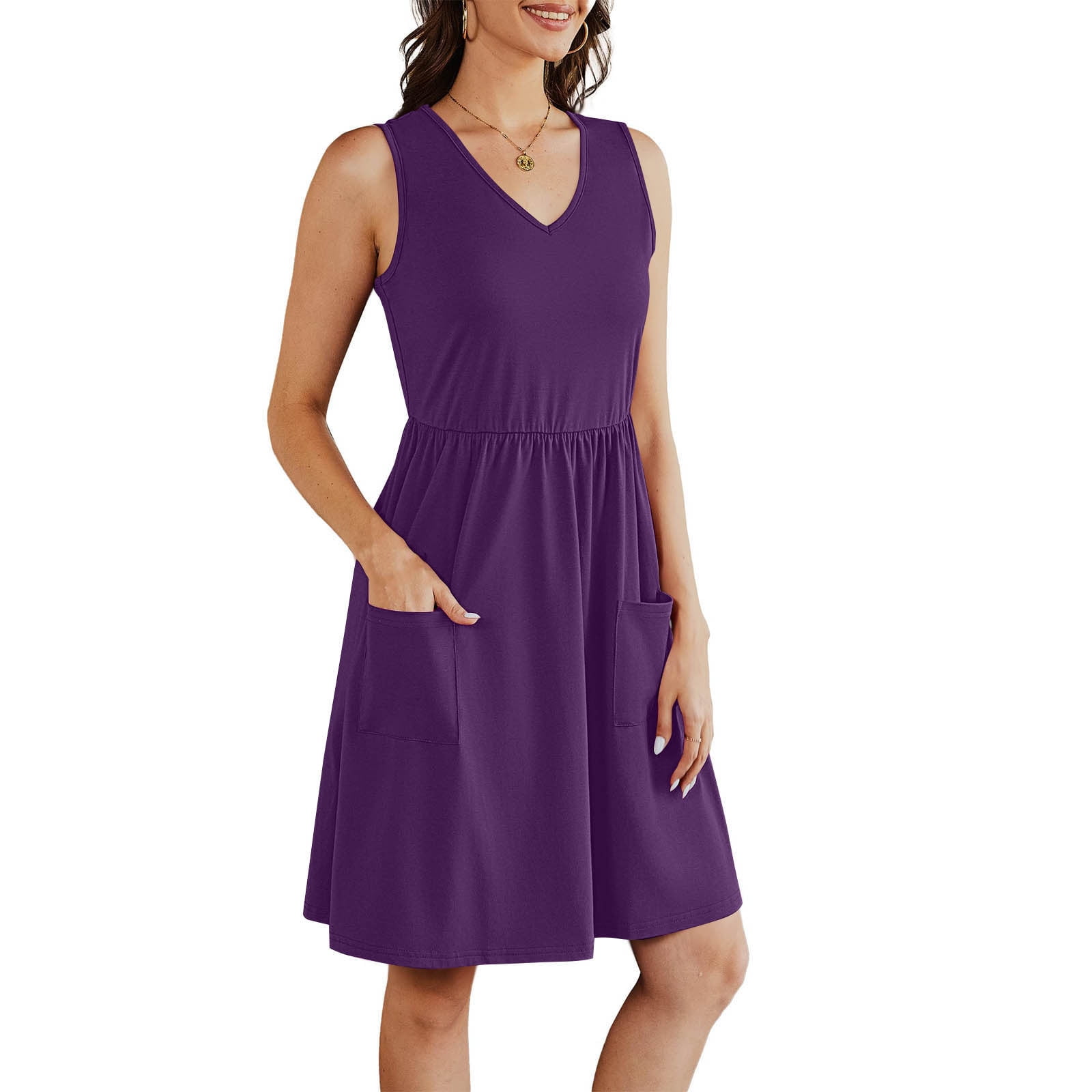 Xdegoge Dresses for Work Women 2025 V Neck Short Dress Casual Loose Tshirt  Dress Plus Size Cocktail Dress Wedding Guest Sundress Midi Wedding Dress  with Train Hawaiian Outfit Vestidos Elegantes - Walmart.com