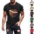 thumbnail image 1 of Xdegoge Football Shirt Mens Game Day Graphic Tee Funny Football Season Top Short Sleeve Crewneck Tops Casual Loose Gameday Gear, 1 of 6