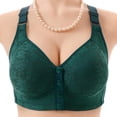 thumbnail image 1 of Xdegoge Front Closure Bras for Women No Underwire with Support and Lift Full Coverage Push Up Bralettes Adjustable Strap Breathable Wireless Everyday Bra, 1 of 3