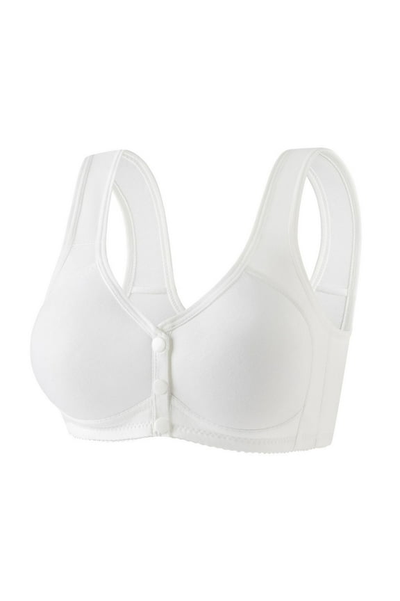 Front Closure Bras for Women Wireless Bra Full Coverage Bras Comfortable Adjustable Strap Ladies Underwear Everyday Bras Plus Size Ofertas De Hoy En Womens