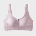 thumbnail image 1 of Xdegoge Front Closure Sports Bras for Women with Zipper High Impact Lifting Wireless Full Coverage Bralettes Lace Yoga Wirefree Breathable Comfort Running Bra, 1 of 9