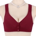 thumbnail image 1 of Xdegoge Front Snap Closure Bras for Women No Underwire Push Up Padded Bralettes Breathable Wireless Supportive Full Coverage Everyday Bra, 1 of 5