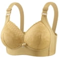 thumbnail image 1 of Xdegoge Full Coverage Underwire Bra for Women Floral Lace Minimizer Bra with Adjustable Wide Straps Supportive Lifting Lingerie for Daily Wear and Occasions, 1 of 2