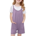 thumbnail image 1 of Xdegoge Girls Rompers 10-12 Pants Jumpsuit Dressy Sleeveless Summer Jumpers Cute Spaghetti Strap Romoers with Pockets Toddler Girl Clothes My Purchase History My Last Order From, 1 of 7
