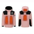 thumbnail image 1 of Xdegoge Heated Jacket for Women Men with 4 Heating Zones 2025 Warm Winter Lightweight Down Coats Rechargeable Outdoor Electric Heating Jackets Coat Clothes with Pockets Chamarras Para El Frio Pink M, 1 of 4