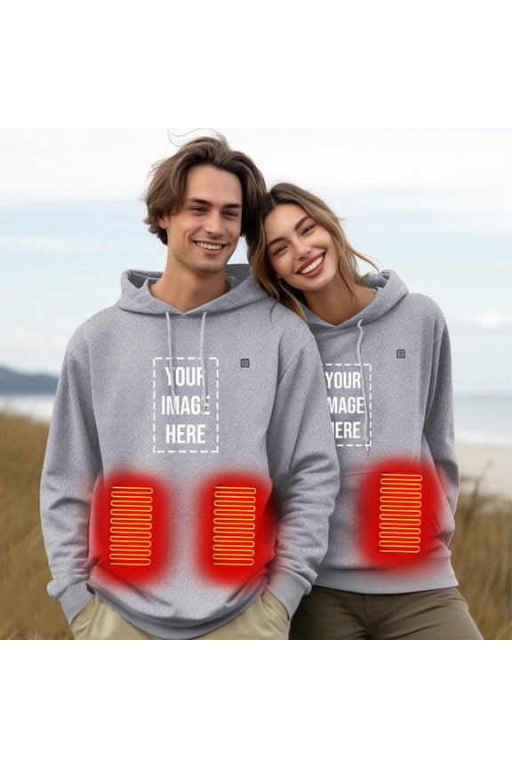 Heated Jacket for Women Men with 4 Heating Zones Waterproof Warm Winter Lightweight Down Coats Rechargeable Outdoor Electric Heating Jackets Coat Clothes Pockets Chamarras Para El Frio XXL