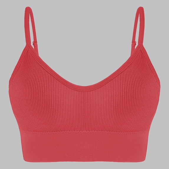 Xdegoge High Impact Sports Bras for Women Wireless Full Coverage Yoga Running Backless Bra with Removable Pads Adjustable Spaghetti Strap Smoothing Bralettes
