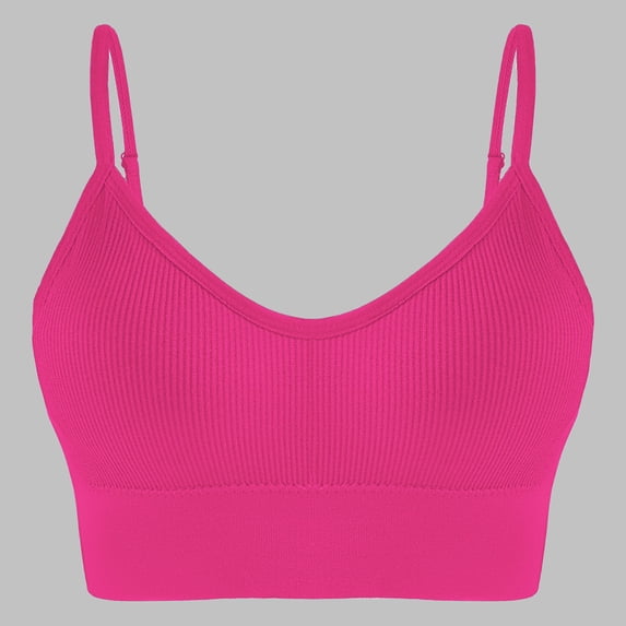 Xdegoge High Impact Sports Bras for Women Wireless Full Coverage Yoga Running Backless Bra with Removable Pads Adjustable Spaghetti Strap Smoothing Bralettes