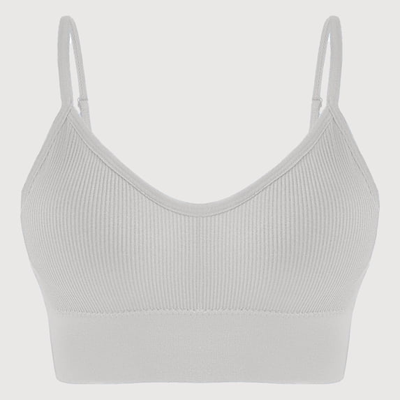 Xdegoge High Impact Sports Bras for Women Wireless Full Coverage Yoga Running Backless Bra with Removable Pads Adjustable Spaghetti Strap Smoothing Bralettes