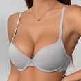 thumbnail image 1 of Xdegoge Jelly Bras for Women Lace Trim Push Up Bra Adjustable Strap Back Closure Bralette Breathable Minimalist Stylish Full Coverage Support Underwear for All-Day Comfort & Everyday Wear, 1 of 5
