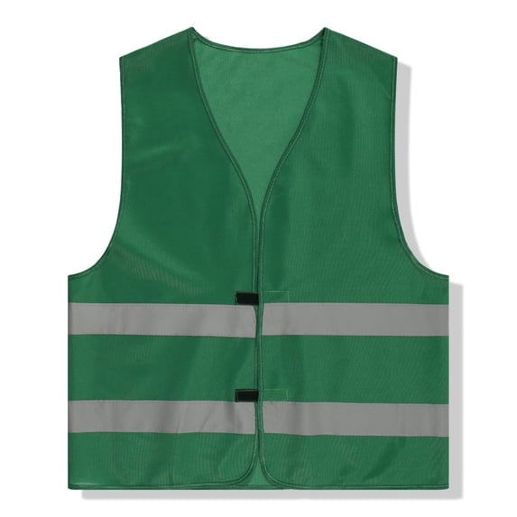 Xdegoge Kids High Visibility Reflective Safety Vest Tween Front Closure Breathable Mesh Outdoor Cycling Walking Running Construction Role Play