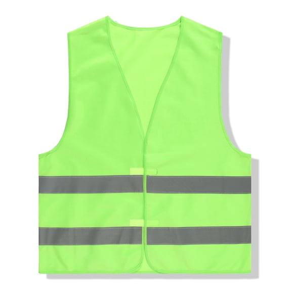 Xdegoge Kids High Visibility Reflective Safety Vest Tween Front Closure Breathable Mesh Outdoor Cycling Walking Running Construction Role Play