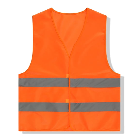Xdegoge Kids High Visibility Reflective Safety Vest Tween Front Closure Breathable Mesh Outdoor Cycling Walking Running Construction Role Play
