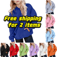 thumbnail image 1 of Xdegoge Kids Hoodies Girls 5T Cute Oversized Hoodies Trendy Long Sleeve Hooded Sweatshirt Casual Loose Pullover Sweatshirts with Pockets Tween Girls Preppy Fall Winter Clothes Sudaderas Para NiñOs, 1 of 6