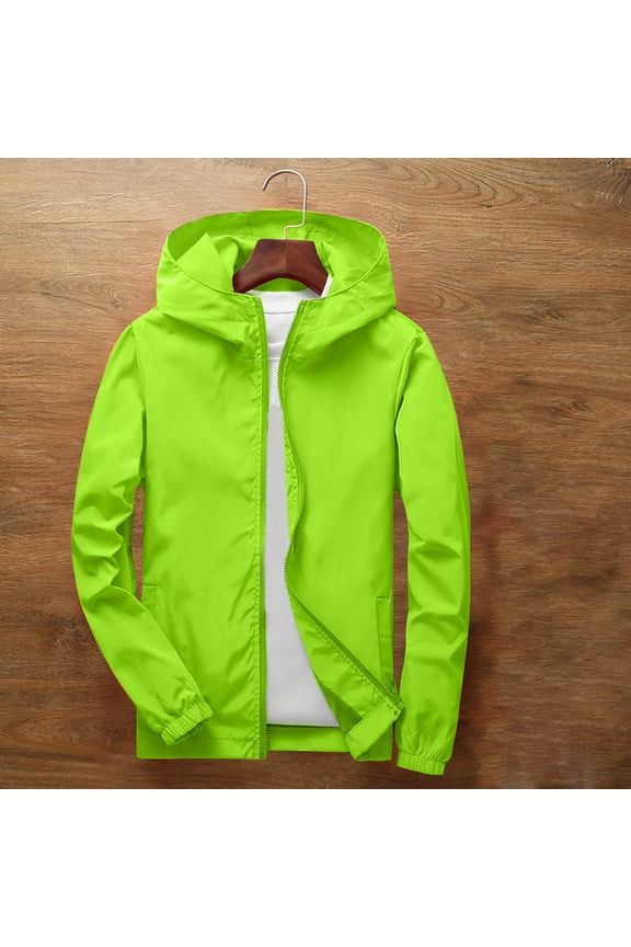 Kids Lightweight Waterproof Rain Jacket - Toddler Boys Girls Softshell Hooded Raincoat Windbreaker Outdoor Hiking Travel Size 3-12