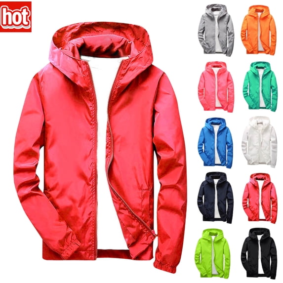 Xdegoge Kids Lightweight Waterproof Rain Jacket - Toddler Boys Girls Softshell Hooded Raincoat Windbreaker Outdoor Hiking Travel Size 3-12